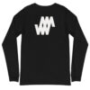 Pink Logo / Black Unisex Long Sleeve Tee - Weighty Ways - Image 3